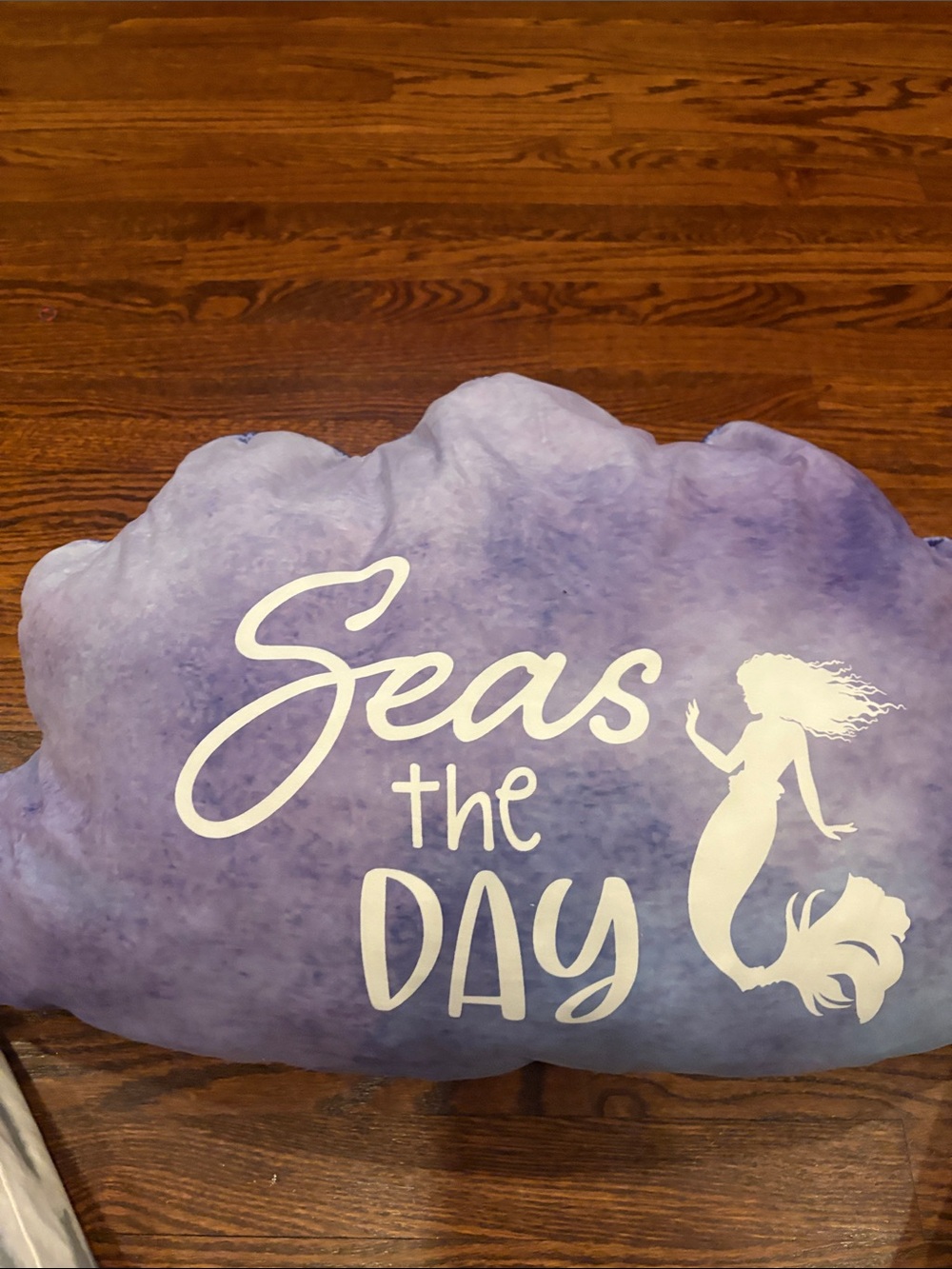 Lavender 'Seas the Day' Mermaid Accent Pillow